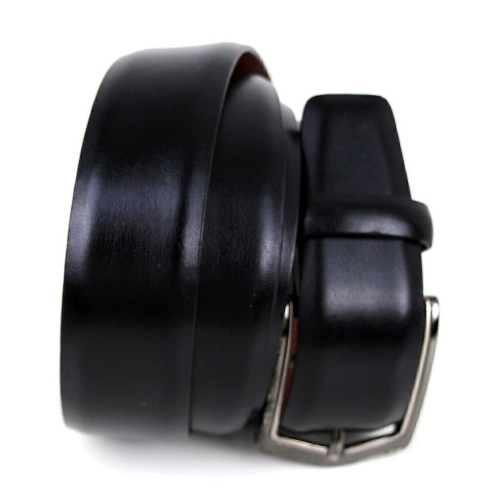 Penguin BLACK GENUINE LEATHER 1.25"Wd CASUAL DRESS MEN'S BELT Sz 40/100 (A15